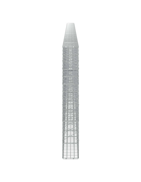 Gabione con Filo da 3,5 mm e Rete da 5x10 cm 1200x20x150 cm