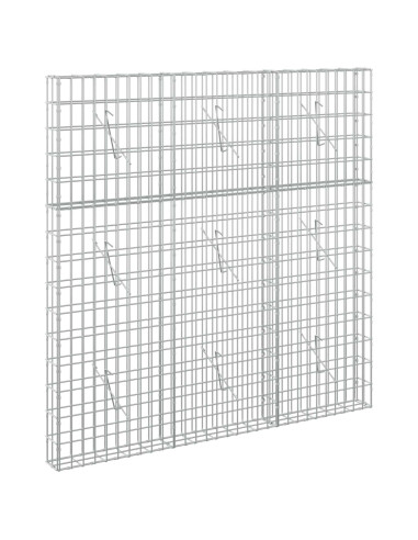 Gabione con Filo da 3,5 mm e Rete da 5x10 cm 150x10x150 cm
