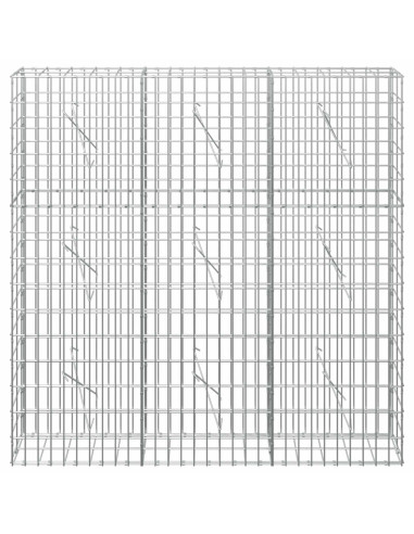 Gabione con Filo da 3,5 mm e Rete da 5x10 cm 150x10x150 cm
