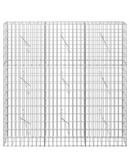 Gabione con Filo da 3,5 mm e Rete da 5x10 cm 150x10x150 cm