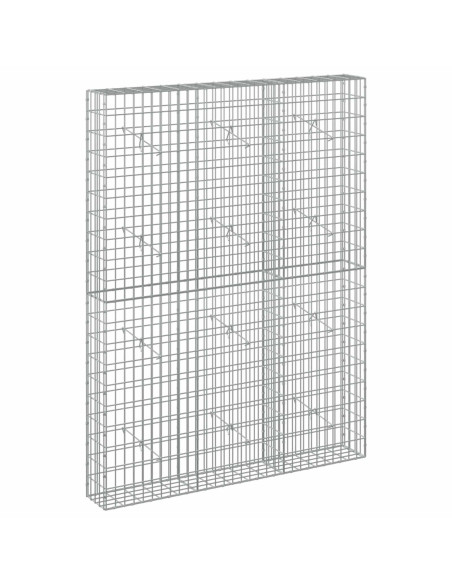 Gabione con Filo da 3,5 mm e Rete da 5x10 cm 150x20x200 cm