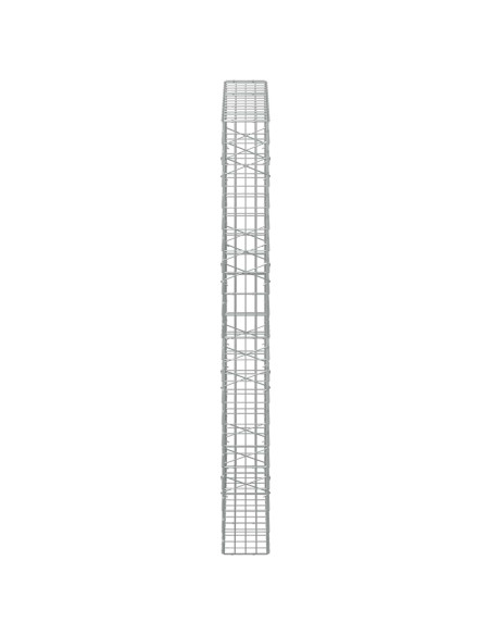 Gabione con Filo da 3,5 mm e Rete da 5x10 cm 150x20x200 cm