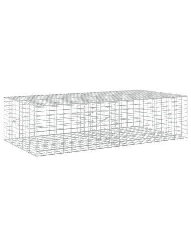 Gabione con Filo da 3,5 mm e Rete da 5x10 cm 200x100x50 cm
