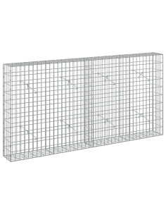 Gabione con Filo da 3,5 mm e Rete da 5x10 cm 200x20x100 cm 2
