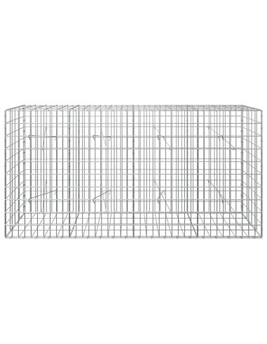 Gabione con Filo da 3,5 mm e Rete da 5x10 cm 200x20x100 cm
