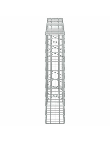 Gabione con Filo da 3,5 mm e Rete da 5x10 cm 200x20x100 cm