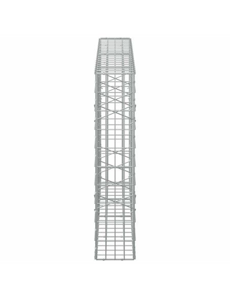 Gabione con Filo da 3,5 mm e Rete da 5x10 cm 200x20x100 cm