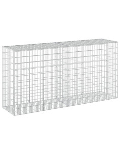 Gabione con Filo da 3,5 mm e Rete da 5x10 cm 200x50x100 cm 2