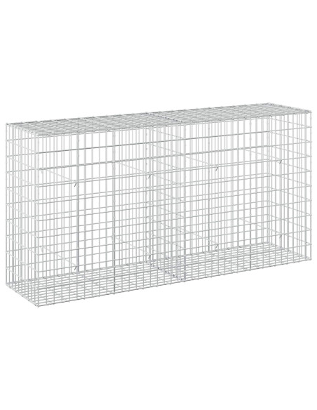 Gabione con Filo da 3,5 mm e Rete da 5x10 cm 200x50x100 cm