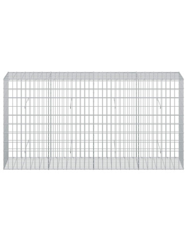 Gabione con Filo da 3,5 mm e Rete da 5x10 cm 200x50x100 cm