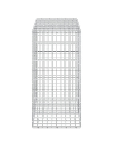 Gabione con Filo da 3,5 mm e Rete da 5x10 cm 200x50x100 cm