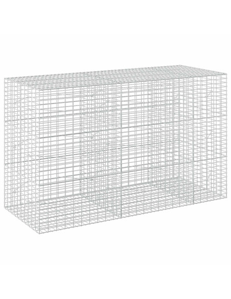 Gabione con Filo da 3,5 mm e Rete da 5x10 cm 250x100x150 cm