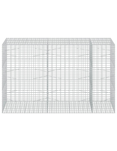 Gabione con Filo da 3,5 mm e Rete da 5x10 cm 250x100x150 cm