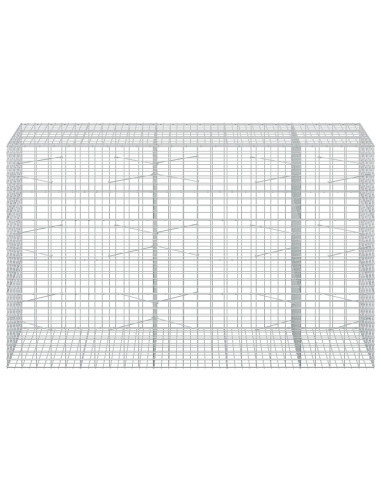 Gabione con Filo da 3,5 mm e Rete da 5x10 cm 250x100x150 cm