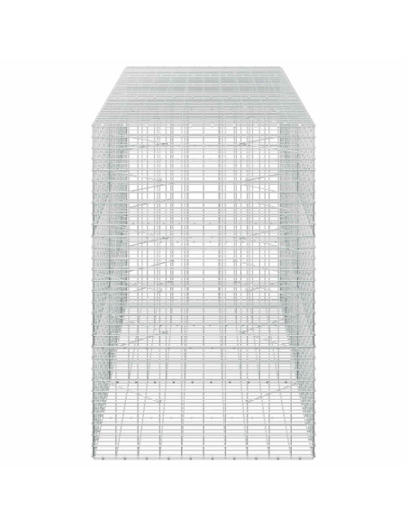 Gabione con Filo da 3,5 mm e Rete da 5x10 cm 250x100x150 cm