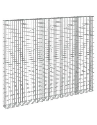 Gabione con Filo da 3,5 mm e Rete da 5x10 cm 250x20x200 cm