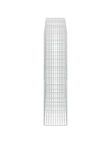 Gabione con Filo da 3,5 mm e Rete da 5x10 cm 250x50x200 cm