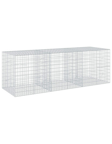 Gabione con Filo da 3,5 mm e Rete da 5x10 cm 300x100x100 cm