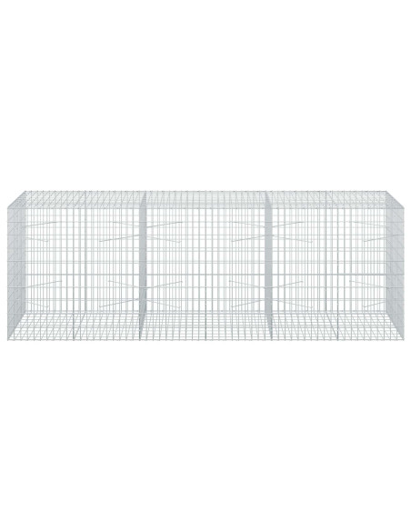 Gabione con Filo da 3,5 mm e Rete da 5x10 cm 300x100x100 cm