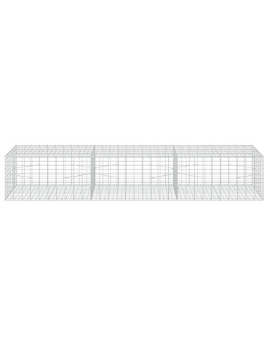 Gabione con Filo da 3,5 mm e Rete da 5x10 cm 300x100x50 cm