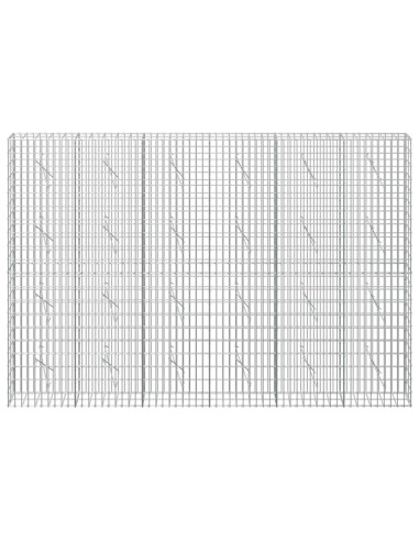 Gabione con Filo da 3,5 mm e Rete da 5x10 cm 300x10x200 cm