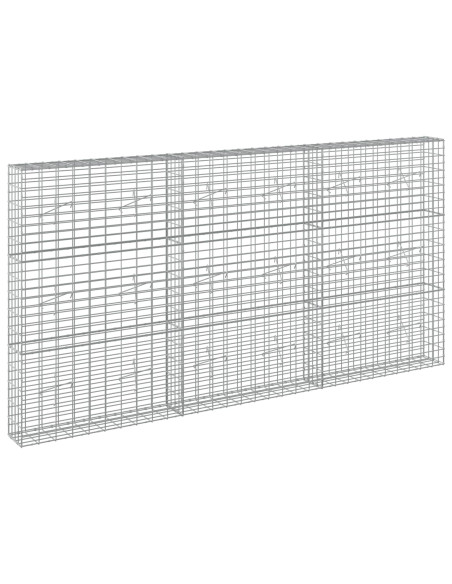 Gabione con Filo da 3,5 mm e Rete da 5x10 cm 300x20x150 cm
