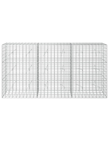 Gabione con Filo da 3,5 mm e Rete da 5x10 cm 300x20x150 cm