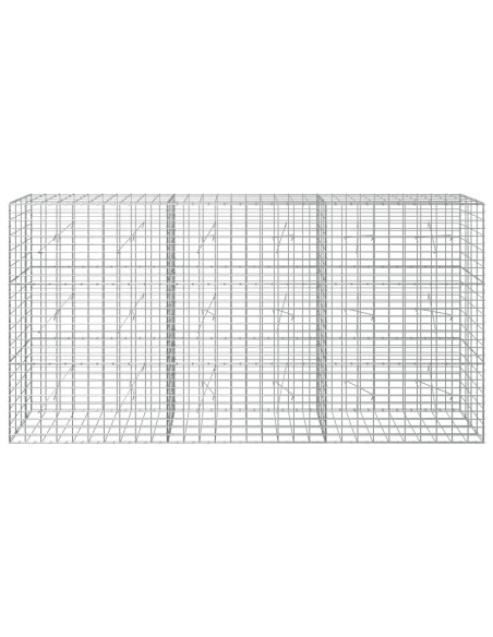 Gabione con Filo da 3,5 mm e Rete da 5x10 cm 300x20x150 cm