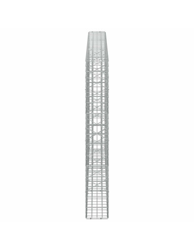 Gabione con Filo da 3,5 mm e Rete da 5x10 cm 300x20x150 cm