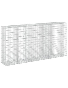 Gabione con Filo da 3,5 mm e Rete da 5x10 cm 300x50x150 cm 2