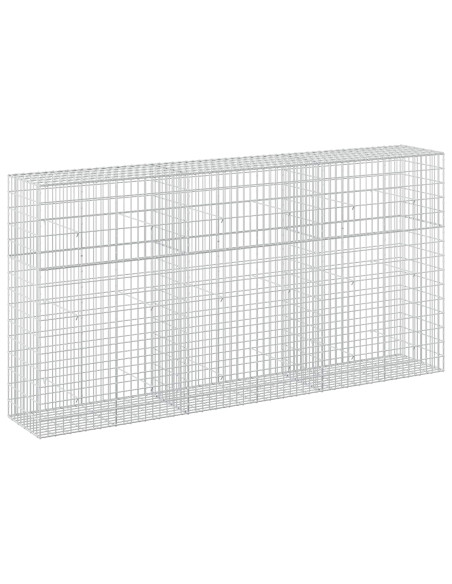 Gabione con Filo da 3,5 mm e Rete da 5x10 cm 300x50x150 cm
