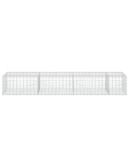 Gabione con Filo da 3,5 mm e Rete da 5x10 cm 350x100x50 cm