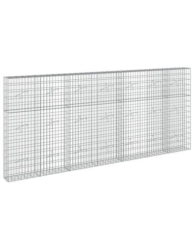 Gabione con Filo da 3,5 mm e Rete da 5x10 cm 350x20x150 cm