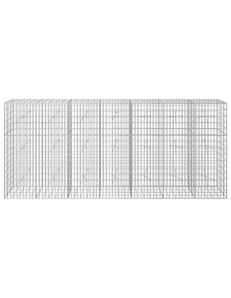 Gabione con Filo da 3,5 mm e Rete da 5x10 cm 350x20x150 cm