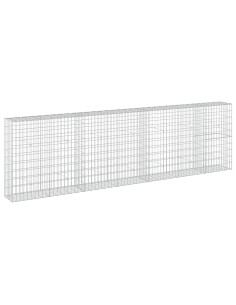 Gabione con Filo da 3,5 mm e Rete da 5x10 cm 350x30x100 cm 2