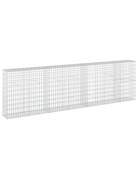 Gabione con Filo da 3,5 mm e Rete da 5x10 cm 350x30x100 cm