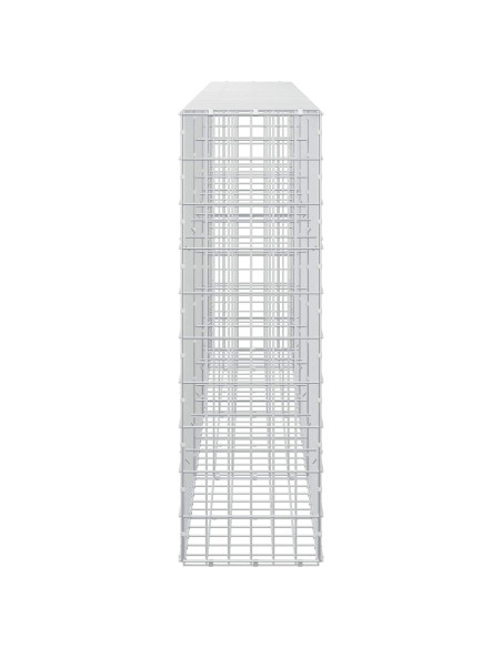 Gabione con Filo da 3,5 mm e Rete da 5x10 cm 350x30x100 cm