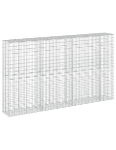 Gabione con Filo da 3,5 mm e Rete da 5x10 cm 350x50x200 cm 2