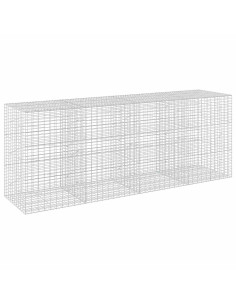 Gabione con Filo da 3,5 mm e Rete da 5x10 cm 400x100x150 cm 2