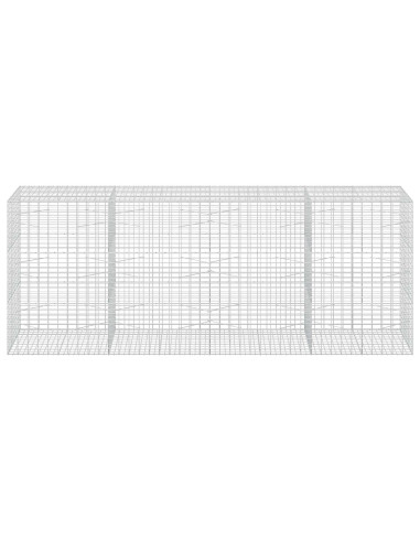 Gabione con Filo da 3,5 mm e Rete da 5x10 cm 400x100x150 cm