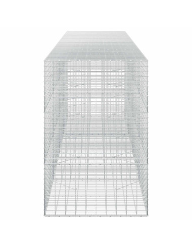 Gabione con Filo da 3,5 mm e Rete da 5x10 cm 400x100x150 cm
