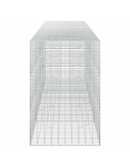 Gabione con Filo da 3,5 mm e Rete da 5x10 cm 400x100x150 cm