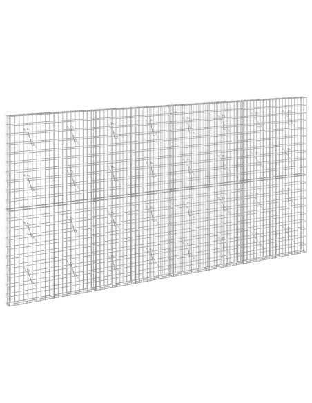 Gabione con Filo da 3,5 mm e Rete da 5x10 cm 400x10x200 cm