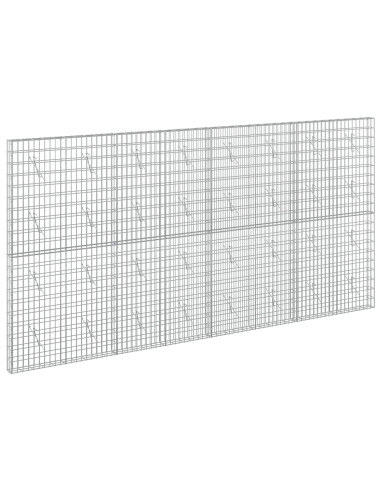 Gabione con Filo da 3,5 mm e Rete da 5x10 cm 400x10x200 cm