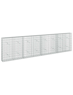 Gabione con Filo da 3,5 mm e Rete da 5x10 cm 400x20x100 cm 2