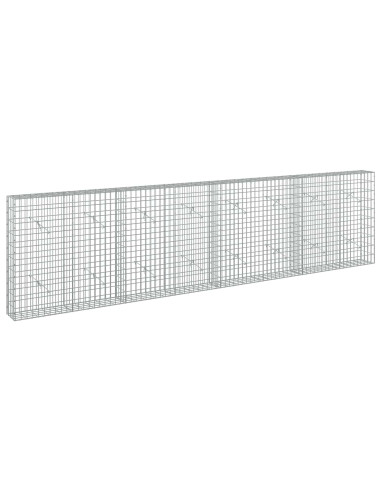 Gabione con Filo da 3,5 mm e Rete da 5x10 cm 400x20x100 cm