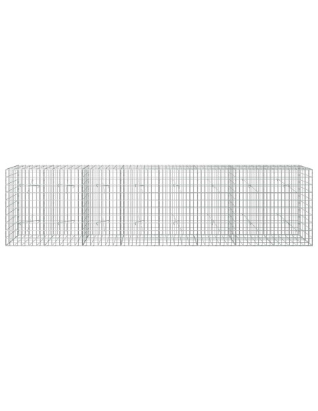 Gabione con Filo da 3,5 mm e Rete da 5x10 cm 400x20x100 cm