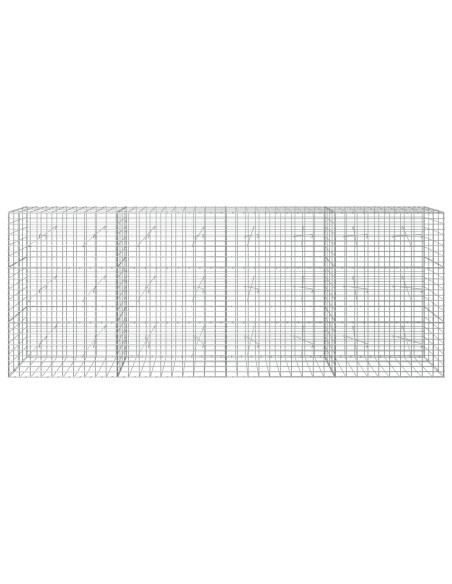 Gabione con Filo da 3,5 mm e Rete da 5x10 cm 400x20x150 cm