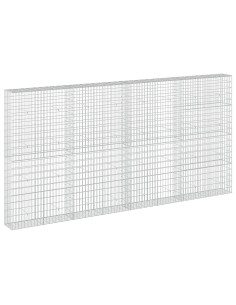 Gabione con Filo da 3,5 mm e Rete da 5x10 cm 400x30x200 cm 2