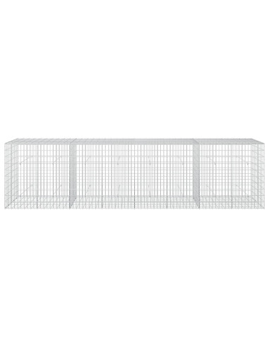 Gabione con Filo da 3,5 mm e Rete da 5x10 cm 400x50x100 cm